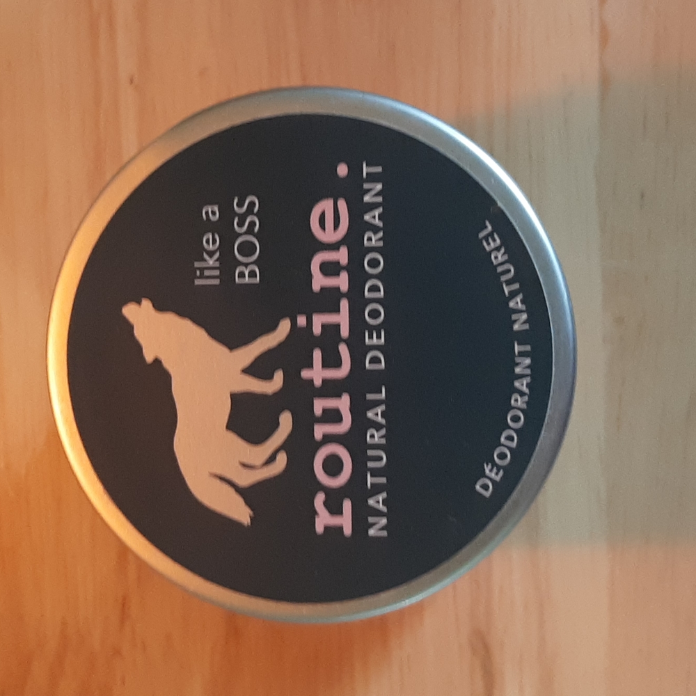 Routine Deodorant refillable glass jar
